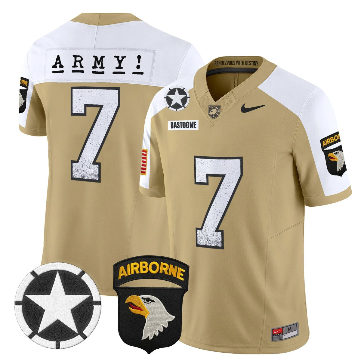 Personalized ABK 2026 Screaming PHI Vapor Limited Jersey - Tan Alternate / #7 Bastogne Stitched