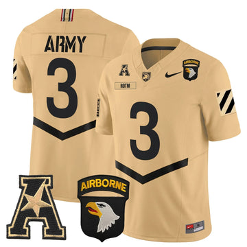Personalized ABK 101st Airborne Division Patch 2026 Vapor Limited Jersey V3 - Tan / #3 ROTM Stitched
