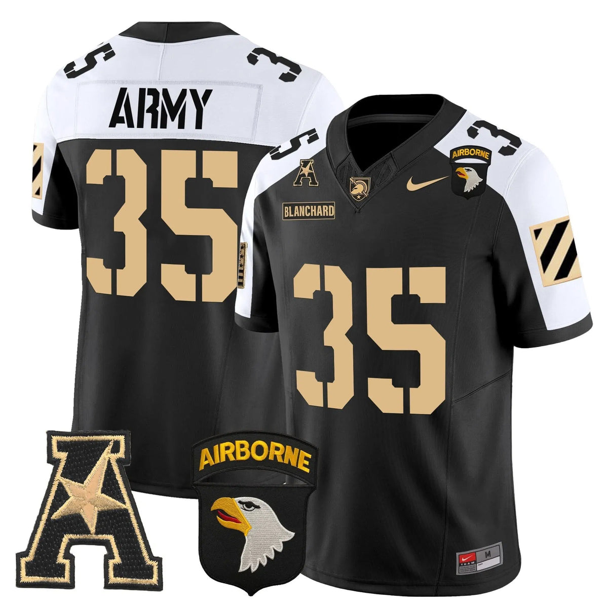 Personalized ABK 101st Airborne Division Patch 2026 Vapor Limited Jersey V3 - Alternate / Doc Blanchard Stitched