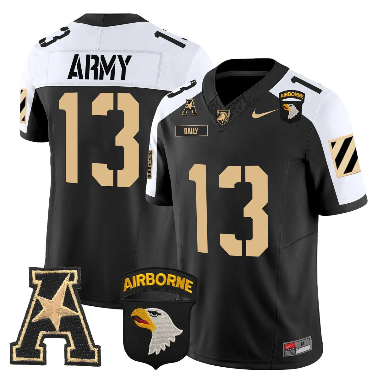 Personalized ABK 101st Airborne Division Patch 2026 Vapor Limited Jersey V3 - Alternate / Bryson Daily Stitched