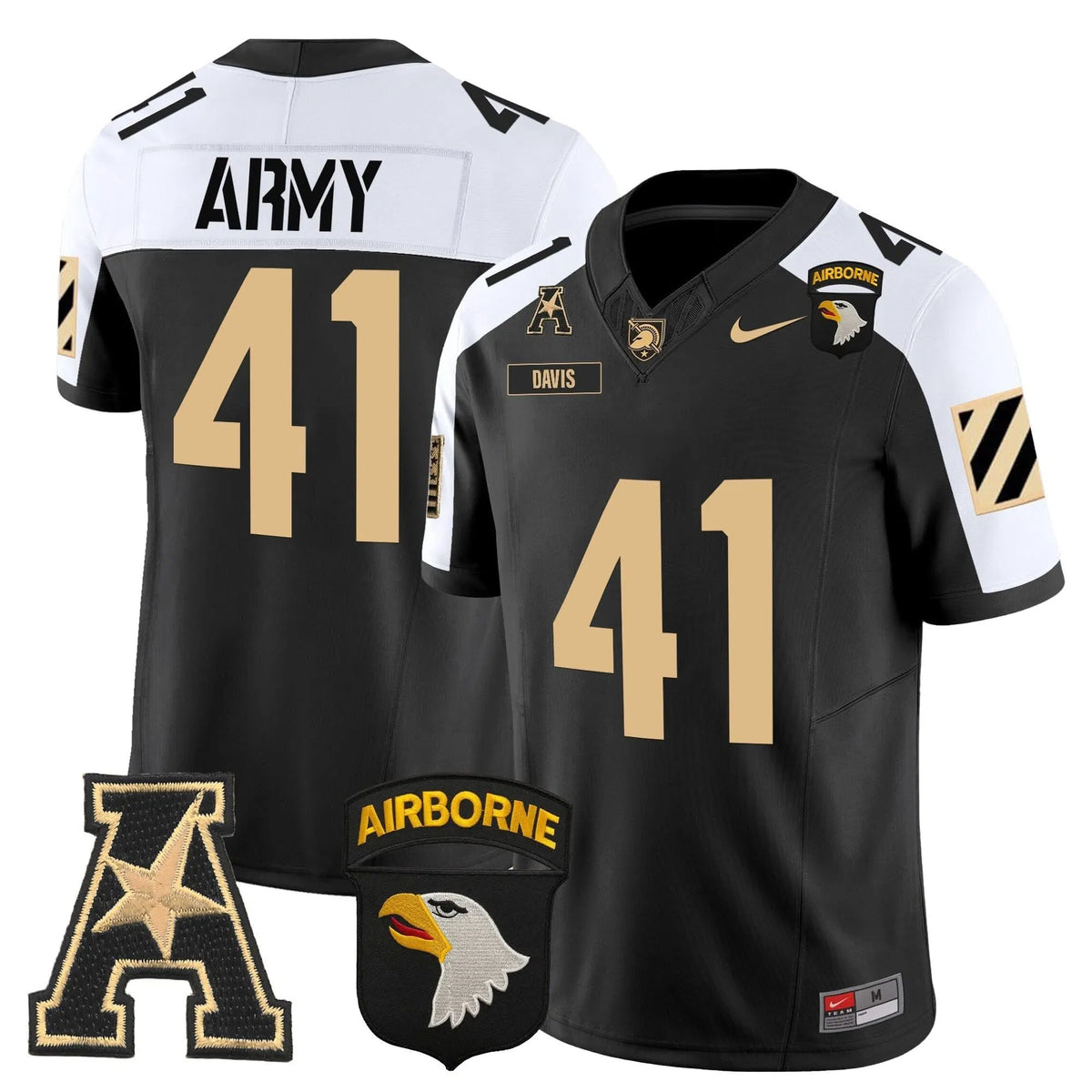 Personalized ABK 101st Airborne Division Patch 2026 Vapor Limited Jersey V3 - Alternate / Glenn Davis Stitched