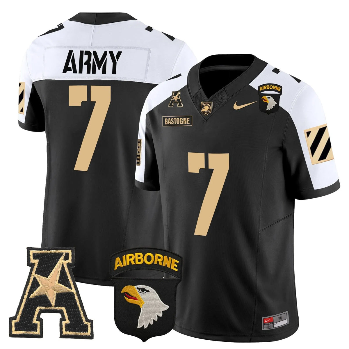 Personalized ABK 101st Airborne Division Patch 2026 Vapor Limited Jersey V3 - Alternate / #7 Bastogne Stitched