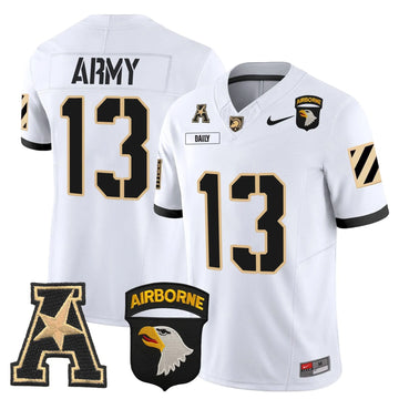 Personalized ABK 101st Airborne Division Patch 2026 Vapor Limited Jersey V3 - White / Bryson Daily Stitched