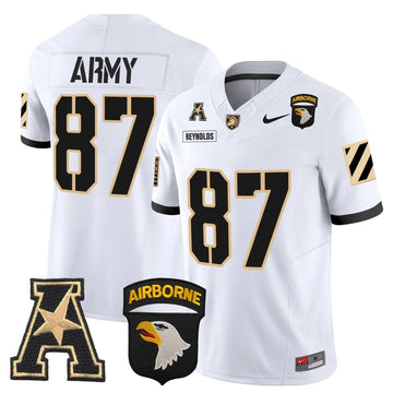 Personalized ABK 101st Airborne Division Patch 2026 Vapor Limited Jersey V3 - White / Casey Reynolds Stitched