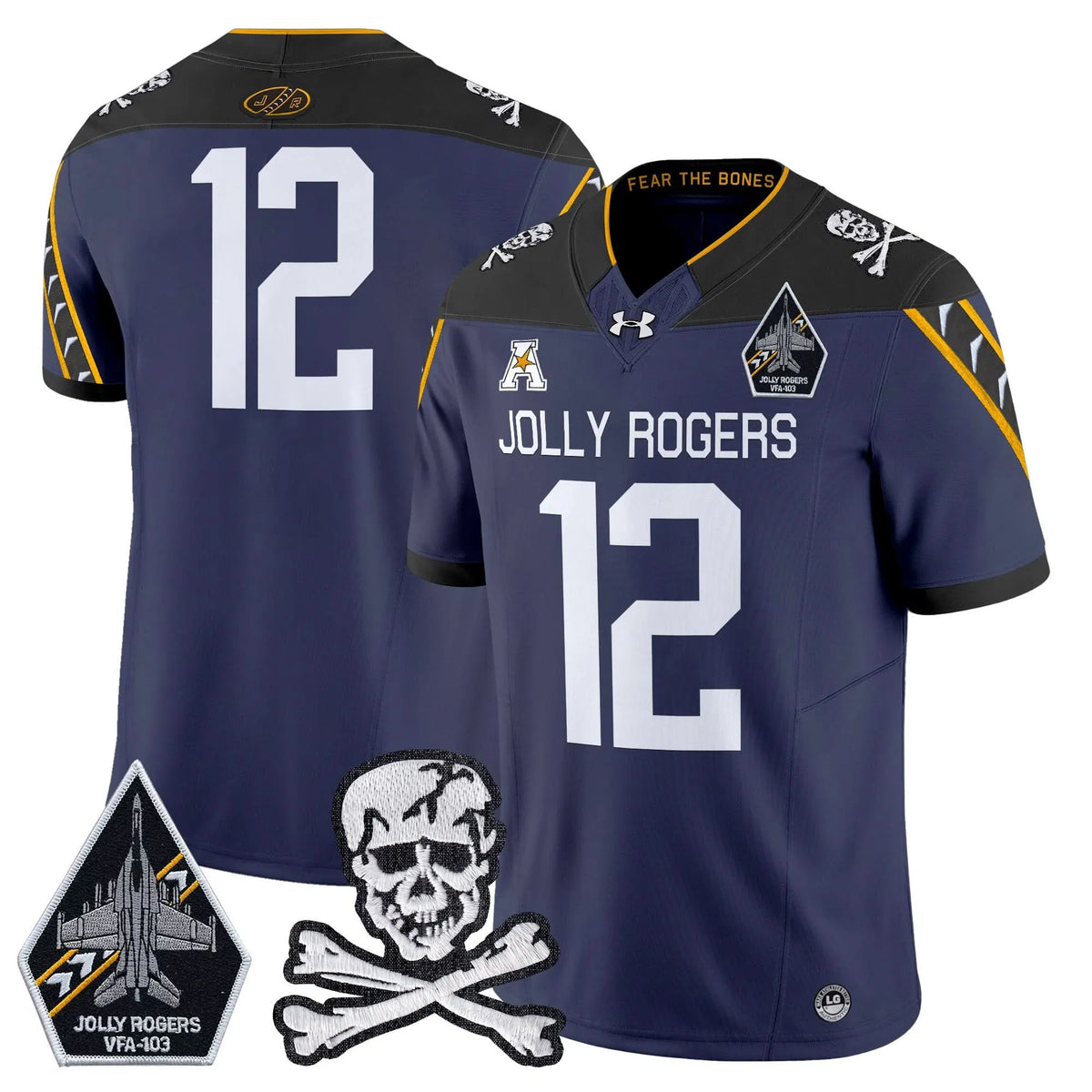 Personalized NM 2026 Vapor Limited Jersey V5 - Navy / 12th Man Stitched