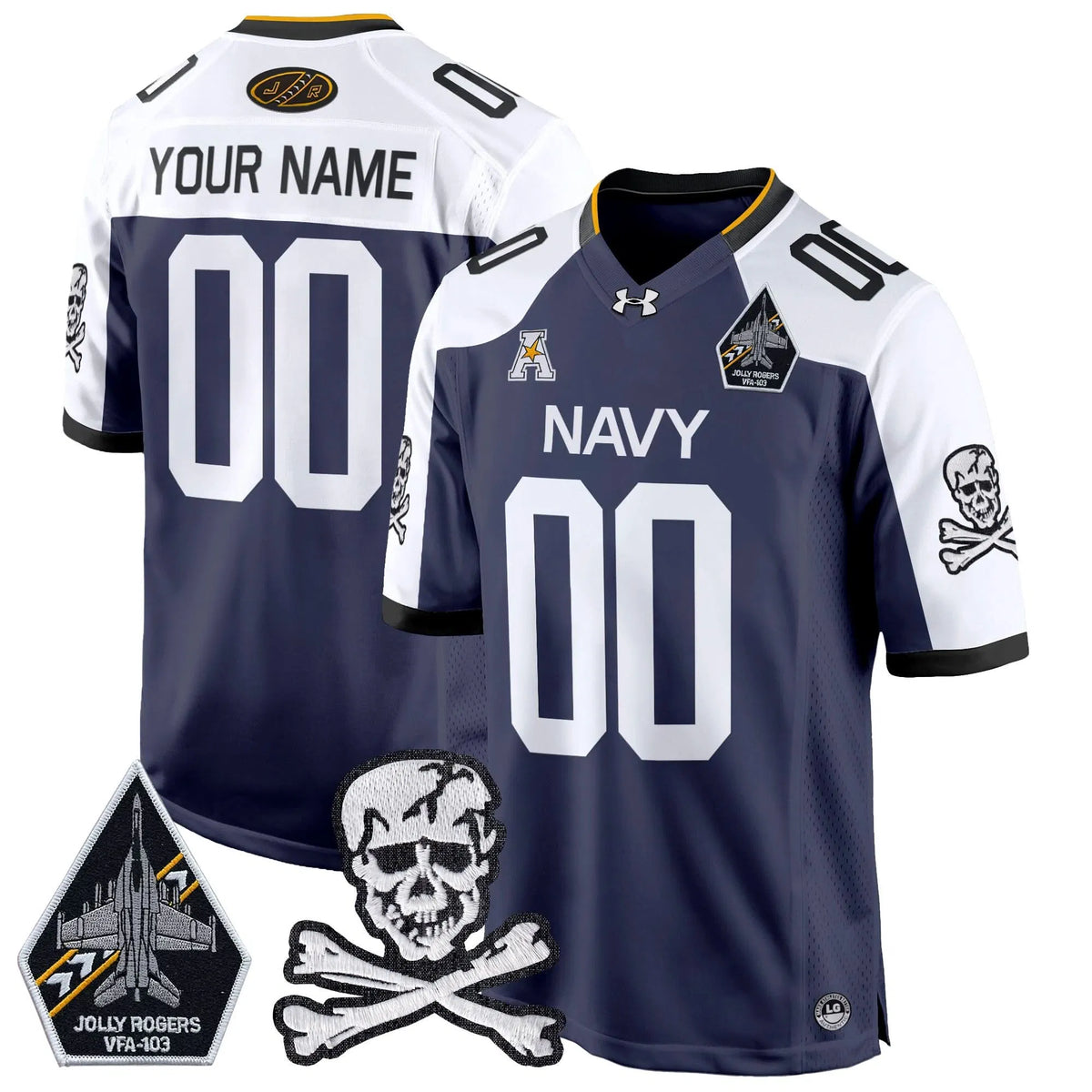 Personalized NM 2026 Game Custom Jersey - Navy Alternate Stitched