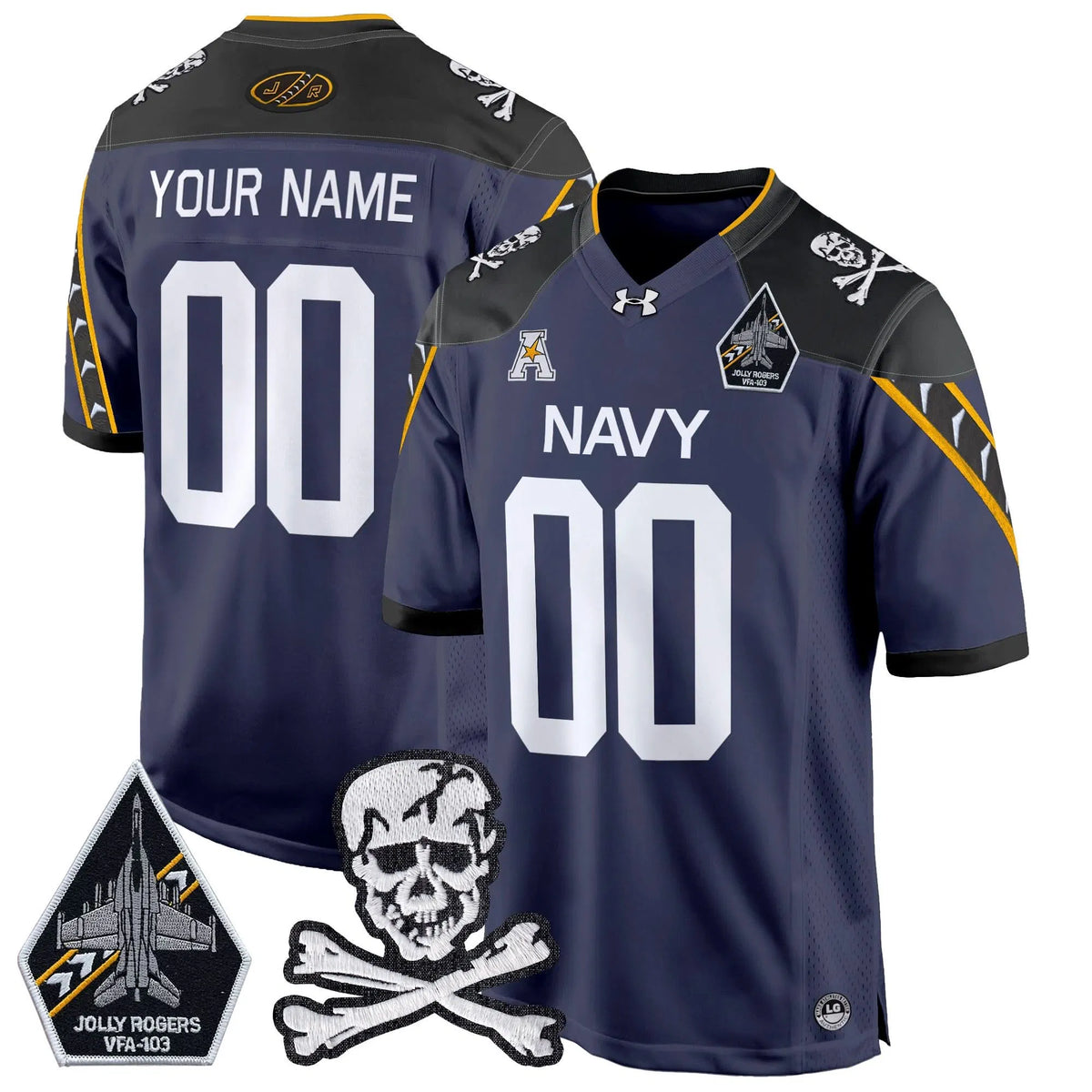 Personalized NM 2026 Game Custom Jersey - Navy Stitched