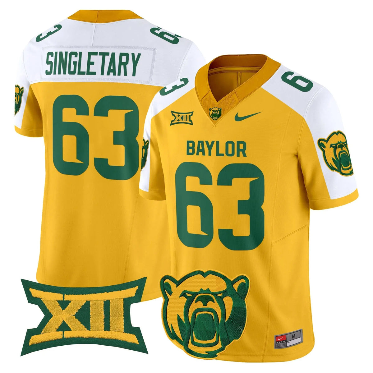 Personalized BB2026 Vapor Limited Jersey V2 - Gold Alternate / Mike Singletary Stitched