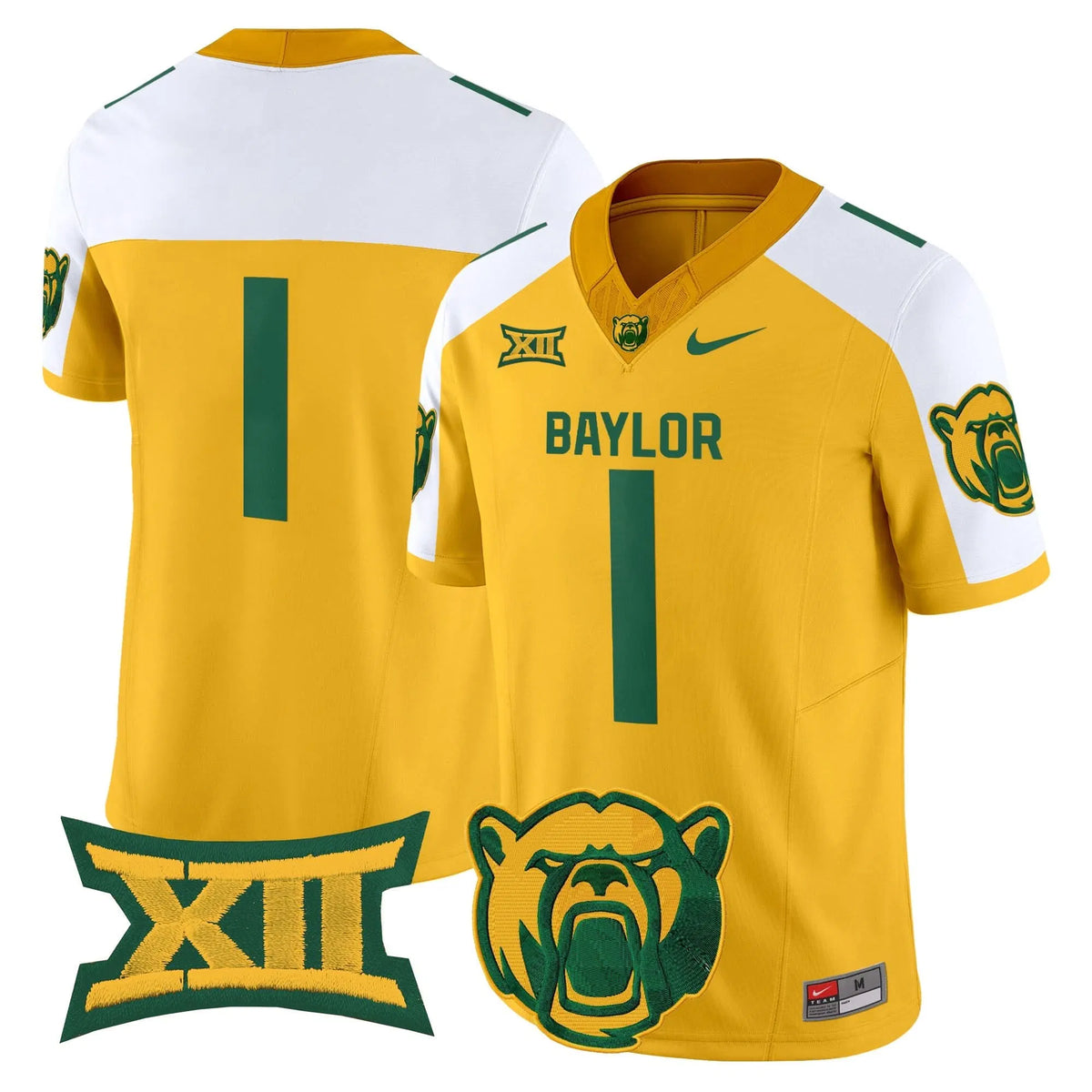 Personalized BB2026 Vapor Limited Jersey V2 - Gold Alternate / #1 Team Stitched