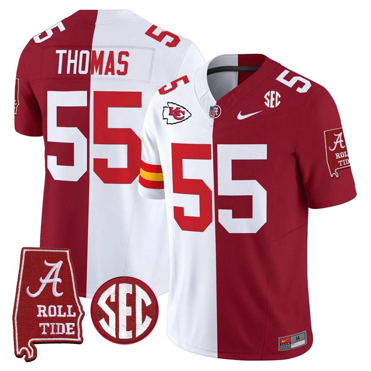 Personalized ACT Split Vapor Limited Jersey - Derrick Thomas Stitched