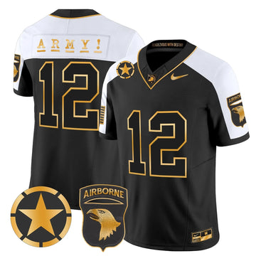 Personalized ABK 101st Airborne Division Patch 2026 Gold Vapor Limited Jersey - Alternate / #12th Man Stitched