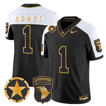 Personalized ABK 101st Airborne Division Patch 2026 Gold Vapor Limited Jersey - Alternate / #1 Team Stitched
