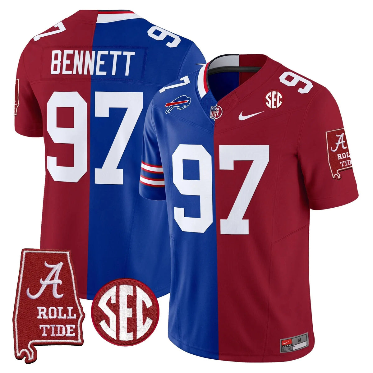 Personalized ACT Split Vapor Limited Jersey - Cornelius Bennett Stitched