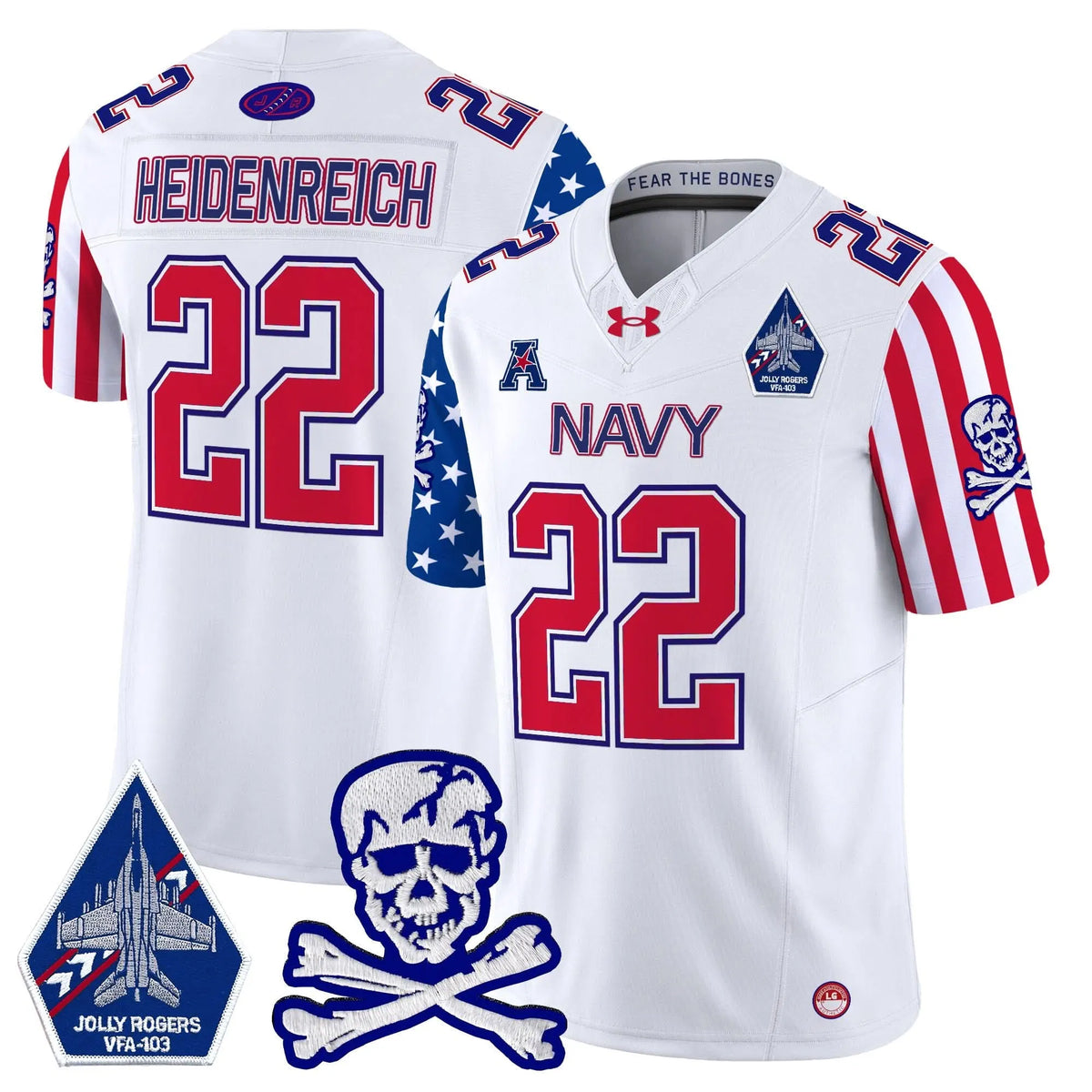 Personalized NM 2026 American Style Vapor Limited Jersey - White / Eli Heidenreich Stitched