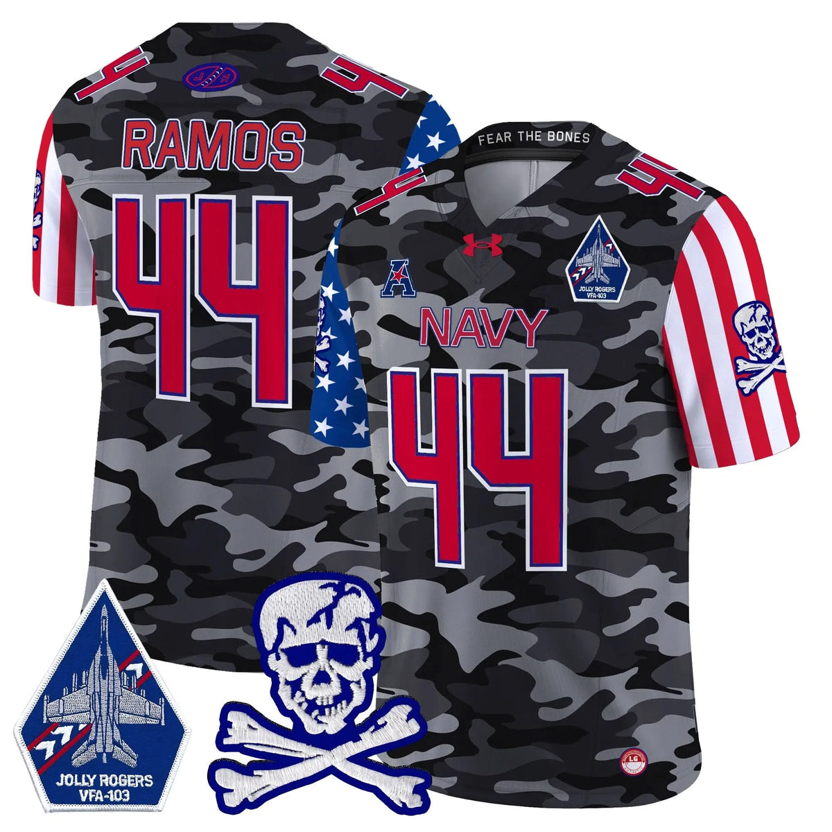 Personalized NM 2026 American Style Vapor Limited Jersey - Black Camo / Colin Ramos Stitched