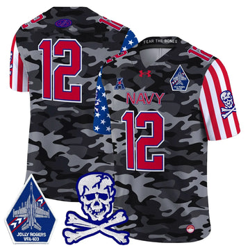 Personalized NM 2026 American Style Vapor Limited Jersey - Black Camo / 12th Man Stitched