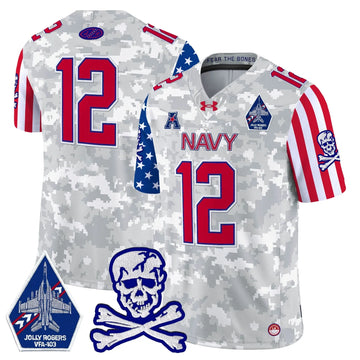 Personalized NM 2026 American Style Vapor Limited Jersey - Arctic Camo / 12th Man Stitched
