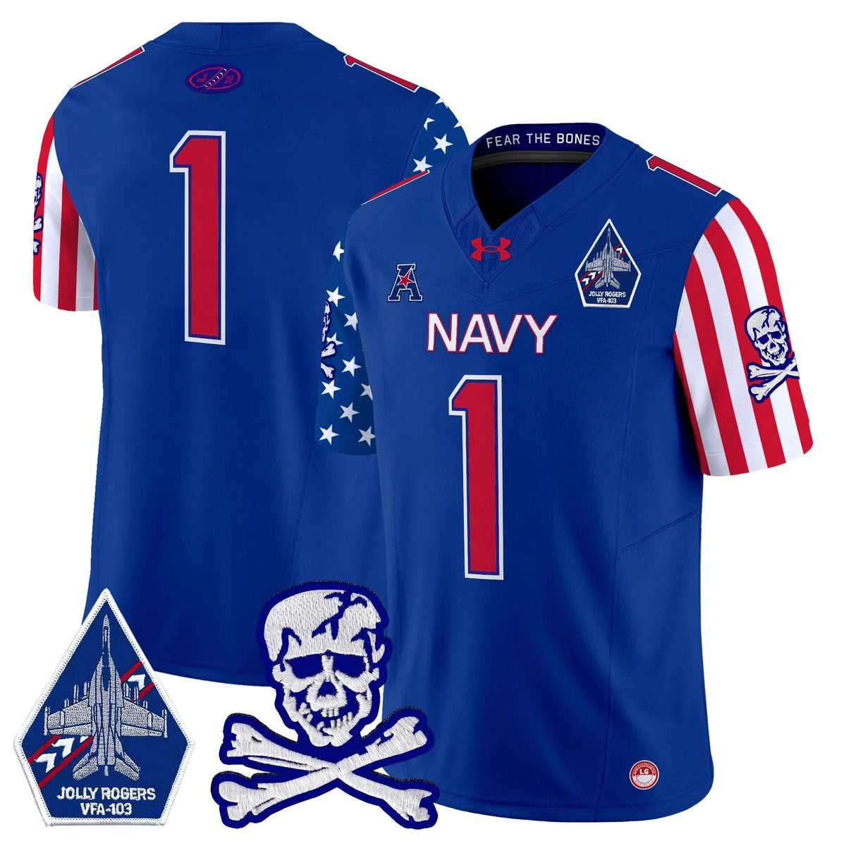 Personalized NM 2026 American Style Vapor Limited Jersey - Royal / #1 Team Stitched