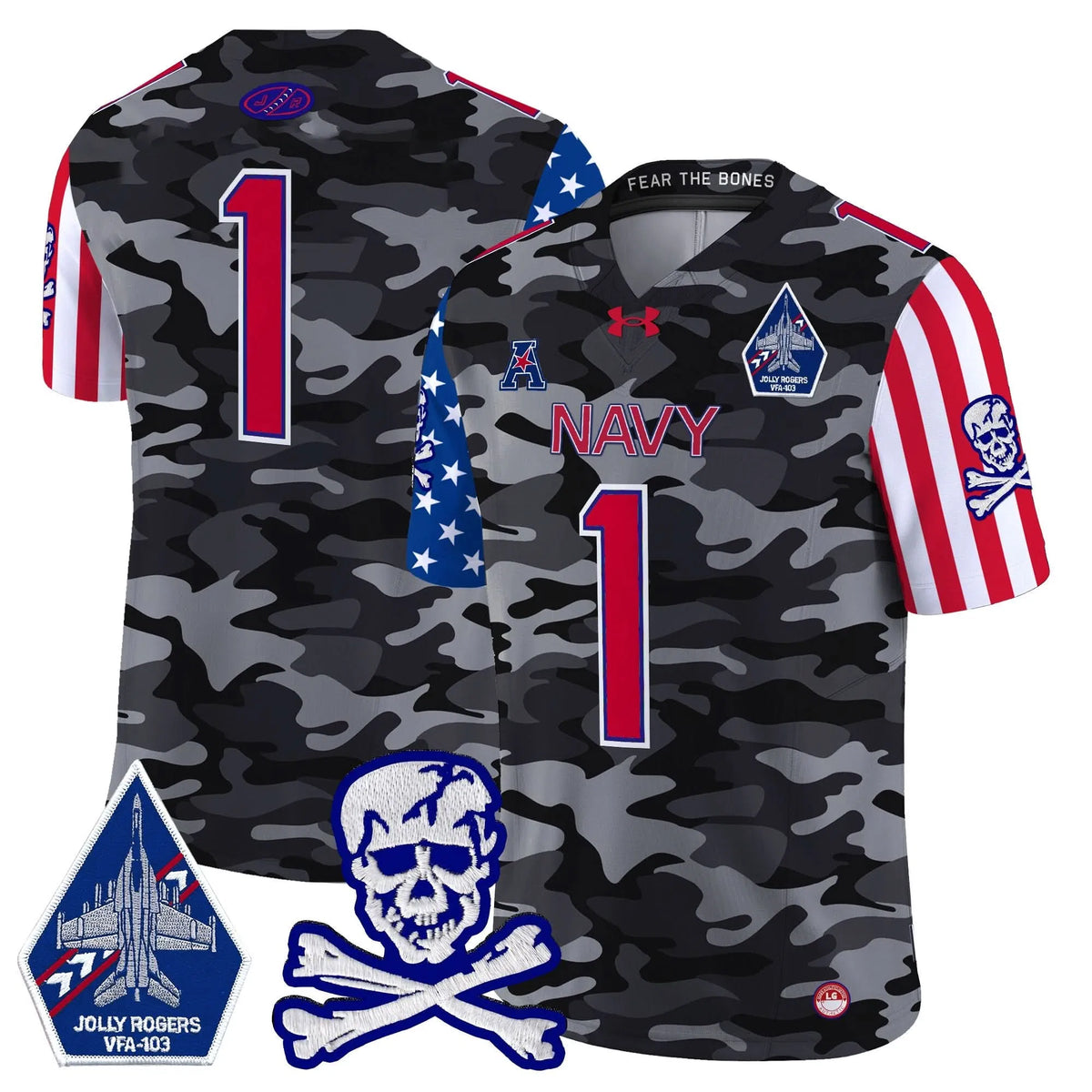 Personalized NM 2026 American Style Vapor Limited Jersey - Black Camo / #1 Team Stitched