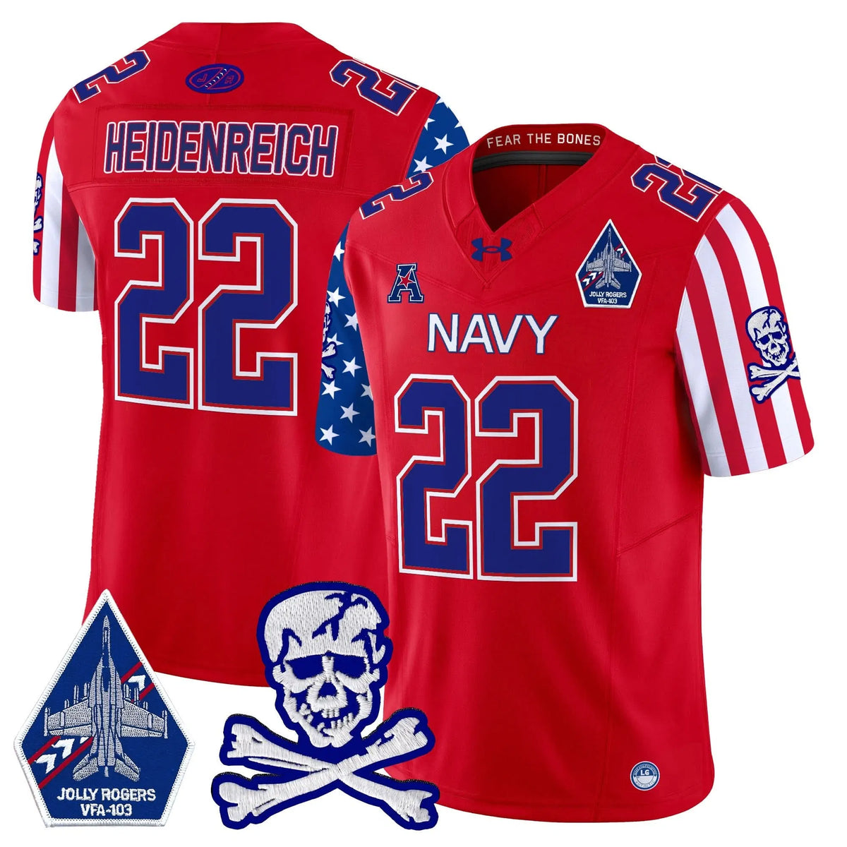 Personalized NM 2026 American Style Vapor Limited Jersey - Red / Eli Heidenreich Stitched