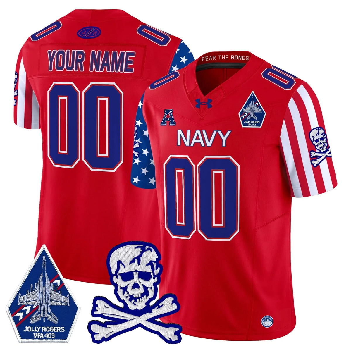 Personalized NM 2026 American Style Vapor Limited Custom Jersey - Red Stitched