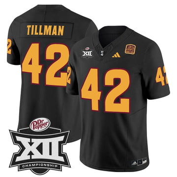 Personalized SD 2026 Big 12 Championship Patch Vapor Limited Jersey - Black / Pat Tillman Stitched