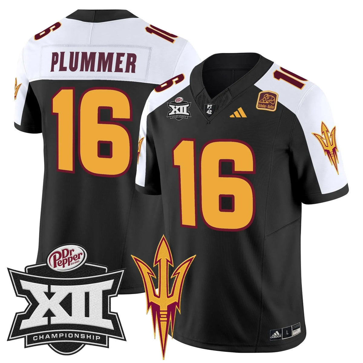 Personalized SD 2026 Big 12 Championship Patch Vapor Limited Jersey - Black Alternate / Jake Plummer Stitched