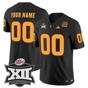 Personalized SD 2026 Big 12 Championship Patch Vapor Limited Custom Jersey - Black Stitched