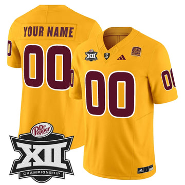 Personalized SD 2026 Big 12 Championship Patch Vapor Limited Custom Jersey - Gold Stitched