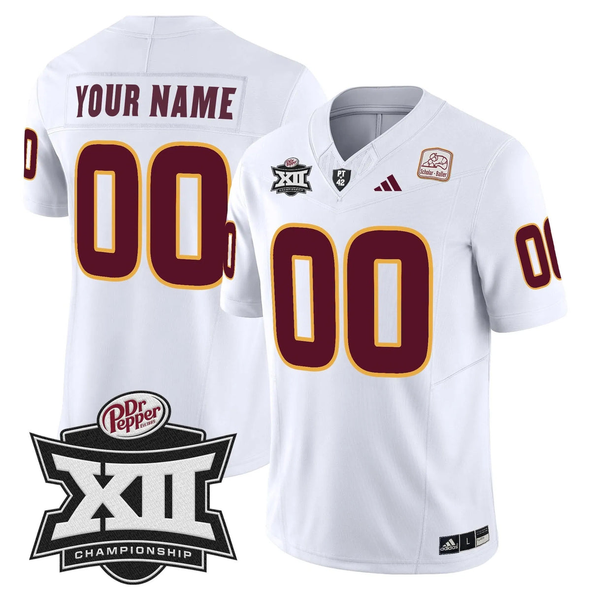 Personalized SD 2026 Big 12 Championship Patch Vapor Limited Custom Jersey - White Stitched