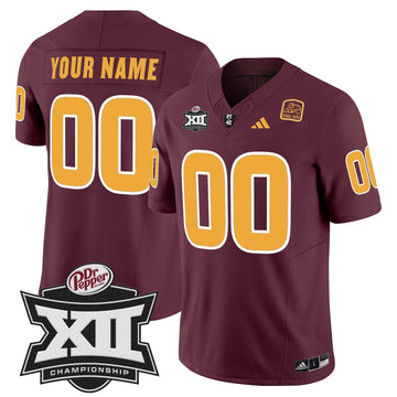 Personalized SD 2026 Big 12 Championship Patch Vapor Limited Custom Jersey - Maroon Stitched