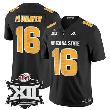 Personalized SD 2026 Big 12 Championship Patch Vapor Limited Jersey V2 - Black / Jake Plummer Stitched