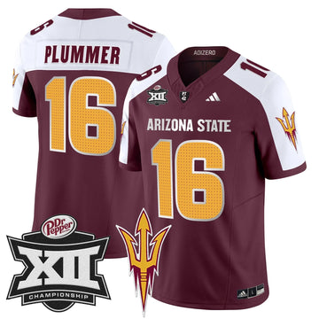 Personalized SD 2026 Big 12 Championship Patch Vapor Limited Jersey V2 - Maroon Alternate / Jake Plummer Stitched