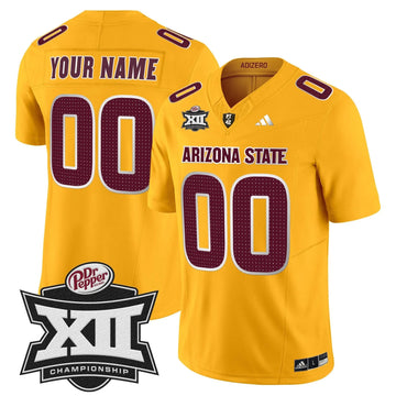 Personalized SD 2026 Big 12 Championship Patch Vapor Limited Custom Jersey V2 - Gold Stitched