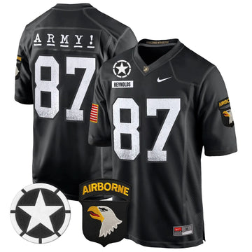 Personalized ABK 101st Airborne Division Patch 2026 Game Jersey - Black / Casey Reynolds Stitched
