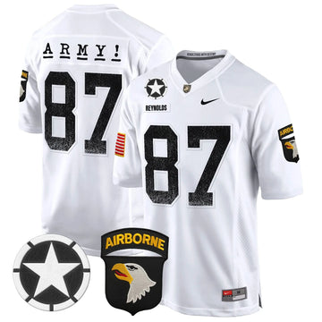 Personalized ABK 101st Airborne Division Patch 2026 Game Jersey - White / Casey Reynolds Stitched