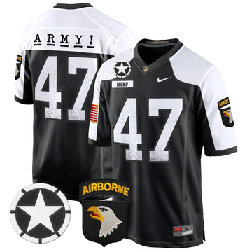 Personalized ABK 101st Airborne Division Patch 2026 Game Jersey - Black Alternate / Trump Stitched