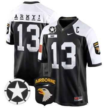 Personalized ABK 101st Airborne Division Patch 2026 Game Jersey - Black Alternate / Bryson Daily Stitched