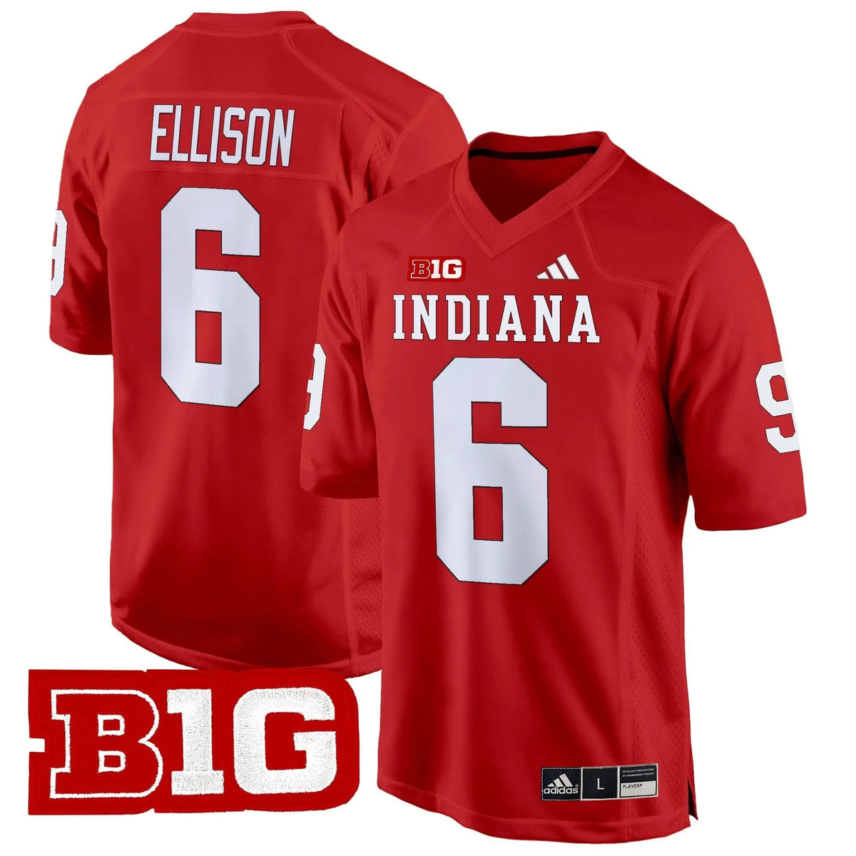 Personalized IND 2026 Game Jersey V2 - Crimson / Justice Ellison Stitched