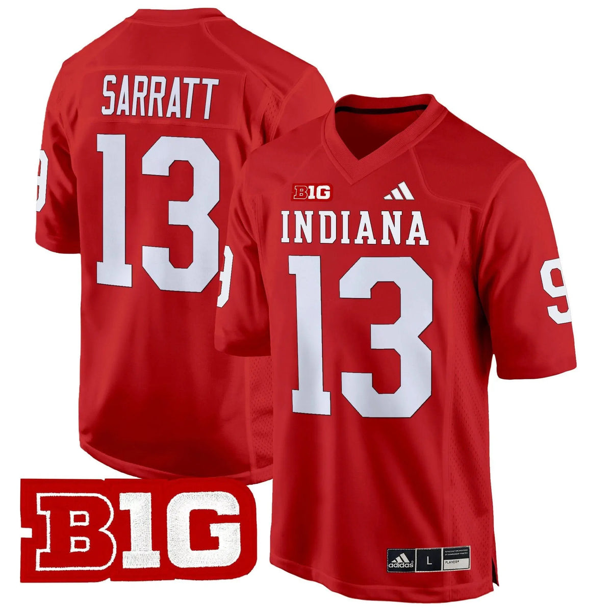 Personalized IND 2026 Game Jersey V2 - Crimson / Elijah Sarratt Stitched