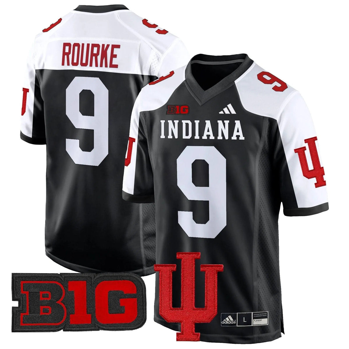 Personalized IND 2026 Game Jersey V2 - Black Alternate / Kurtis Rourke Stitched