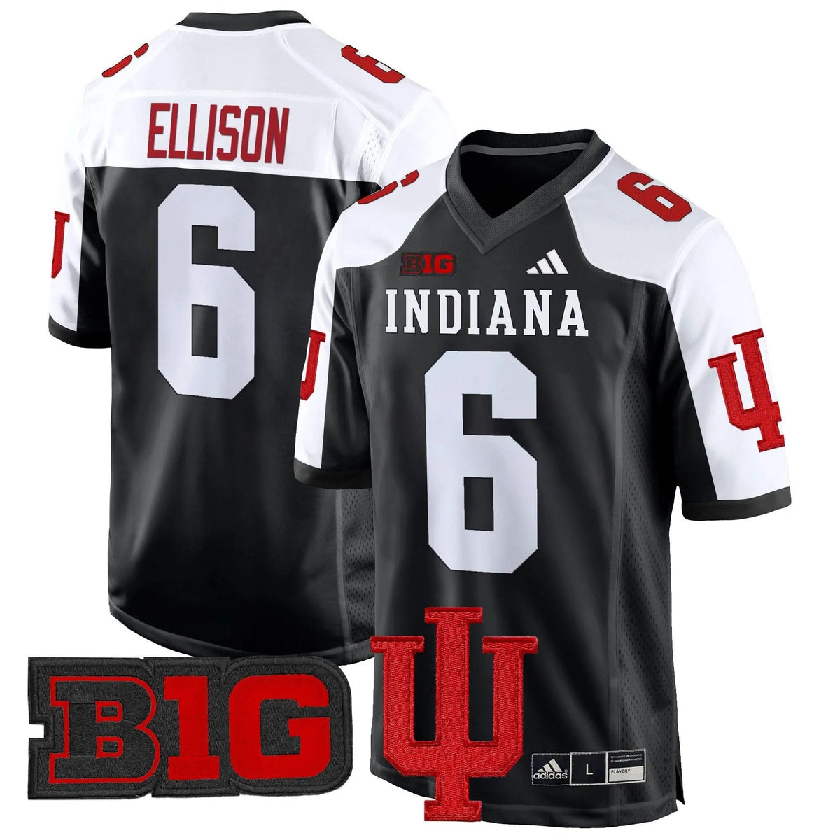 Personalized IND 2026 Game Jersey V2 - Black Alternate / Justice Ellison Stitched