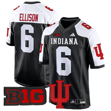 Personalized IND 2026 Game Jersey V2 - Black Alternate / Justice Ellison Stitched