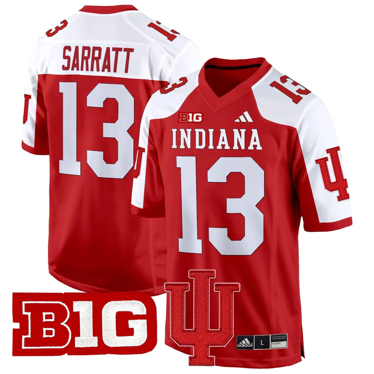 Personalized IND 2026 Game Jersey V2 - Crimson Alternate / Elijah Sarratt Stitched