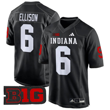 Personalized IND 2026 Game Jersey V2 - Black / Justice Ellison Stitched