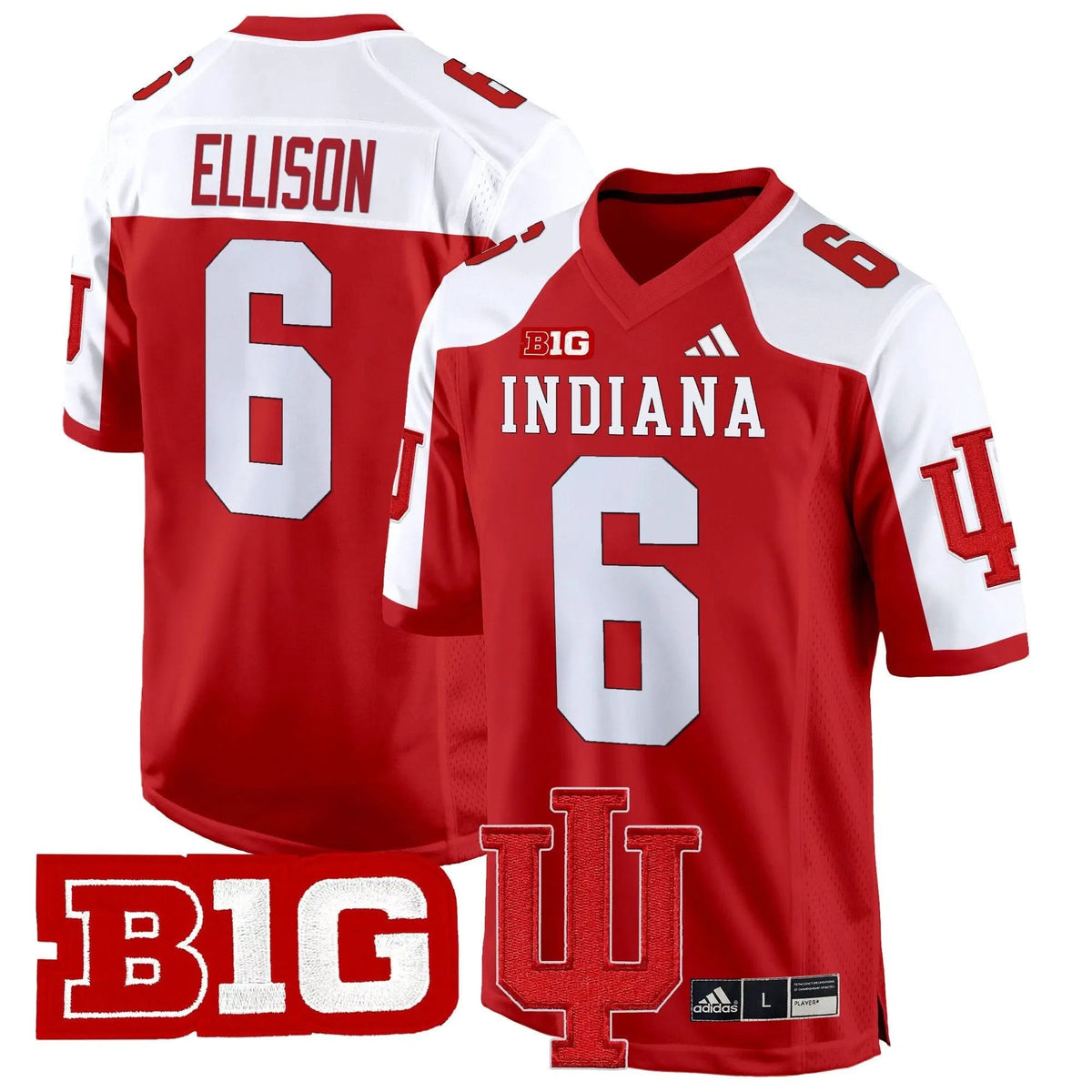 Personalized IND 2026 Game Jersey V2 - Crimson Alternate / Justice Ellison Stitched