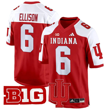 Personalized IND 2026 Game Jersey V2 - Crimson Alternate / Justice Ellison Stitched