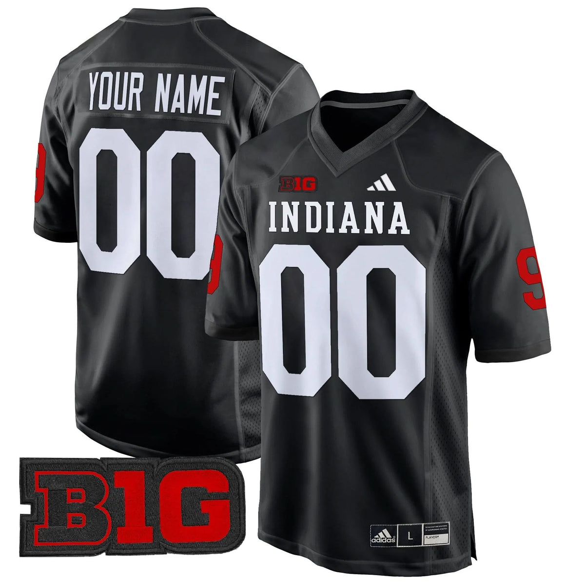 Personalized IND 2026 Game Custom Jersey V2 - Black Stitched