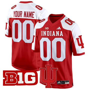 Personalized IND 2026 Game Custom Jersey V2 - Crimson Alternate Stitched