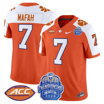 Personalized CT 2026 ACC Championship Patch Vapor Limited Jersey - Orange Alternate / Phil Mafah Stitched